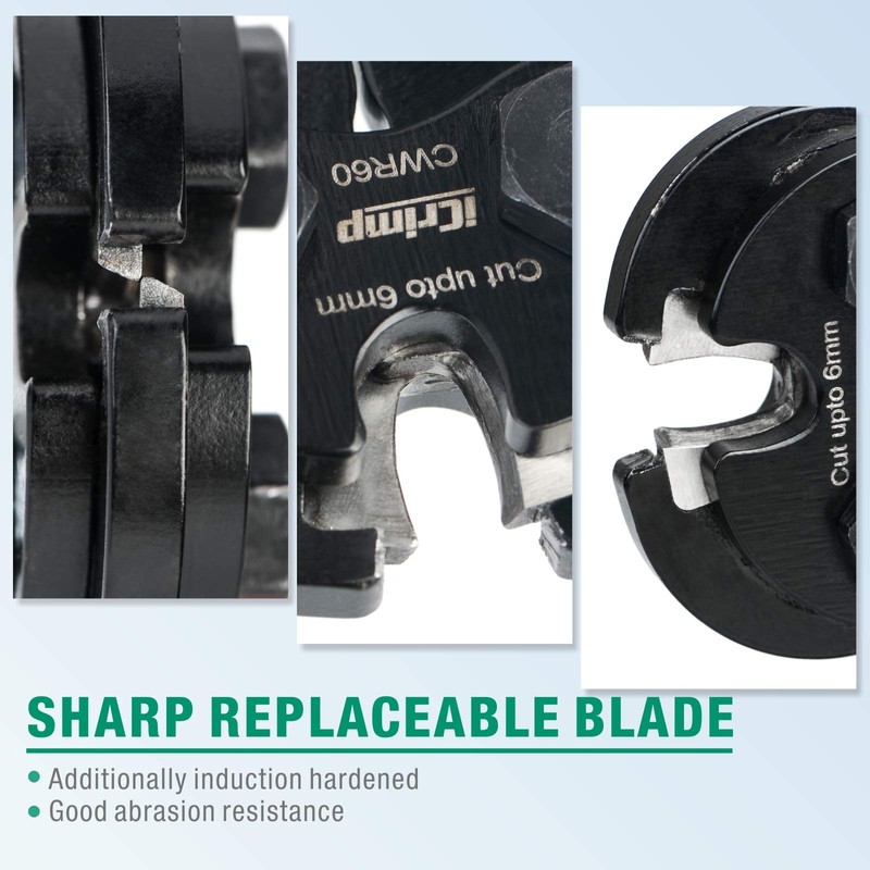 iCrimp Ratchet, Wire Rope Cutter, Wire Cutting Cutter CWR (Outer