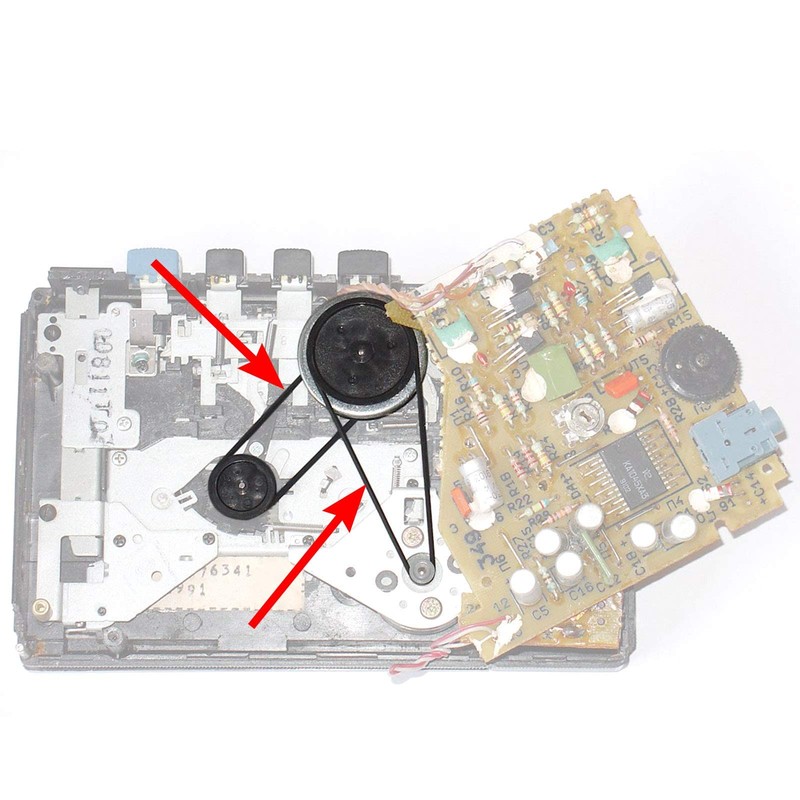 Recorder Rubber Belts - Cassette Recorder Repair Maintenance Mix Flat