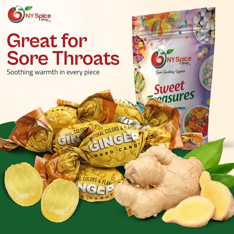 NY SPICE SHOP Ginger Candy - Ginger Hard Candy -