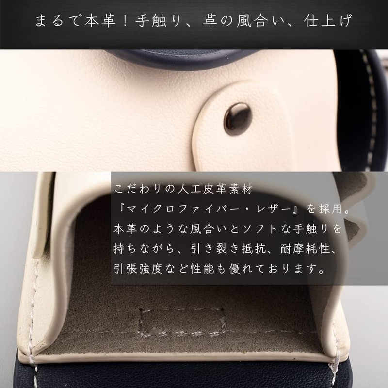 YUPPY QUOKKA Golf Ball Case, Luxurious, Genuine Leather, Premium, Finest