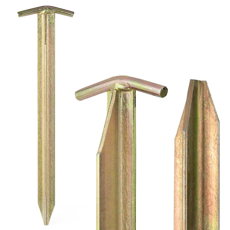 Moritz Steel T-Profile Tent Peg Camping 30-40 or 50 cm