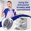 4 Pieces of Dishwasher Wheels for Upper Basket - with