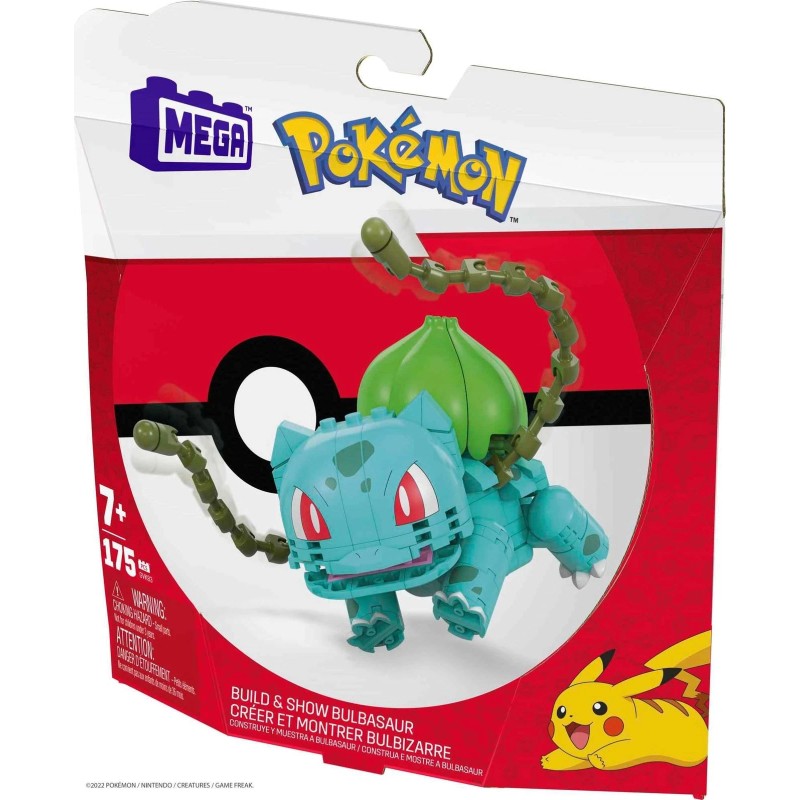 Mega Bulbasaur Building Set 4 Inch Poseable Toy Construction Bricks