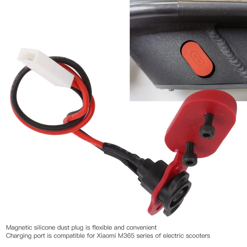 Entatial Cable de Puerto de Carga de Scooter eléctrico, Conveniente