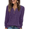 XIEERDUO Womens Long Sleeve Tops Womens Purple Winter Sweater Tunic