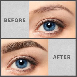 JIAYUTONG 2 Prong Tip Microblading Eyebrow Pen - 2-in-1 Waterproof Eyebrow Pencil, Long-Lasting Natural Hair-Like Brows, Smudge-Proof & Easy to Use (04#Black Brown)