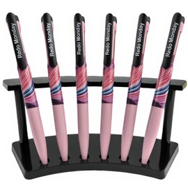 Redo Mondy RM01P6, 6 Count, Gel Ink Rollerball Pens, Black Ink, 0.5mm Bullet Tip, Rotating Eject Mechanism for Smooth Writing, Quick Drying (BlackRM01P6)