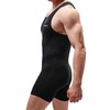 QiaTi Mens Athletic Supporters Modal Wrestling Boxers Jumpsuit Sport Bodysuit
