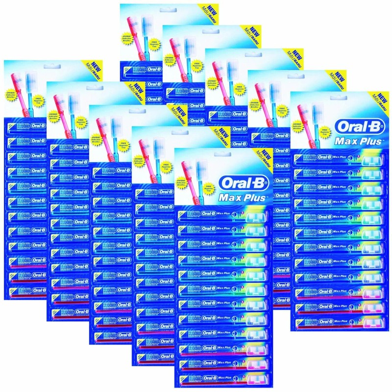 Oral-B 120 OralB Toothbrushes Soft Indicator Bristles w/ Covers Caps