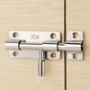 Stainless Steel Barrel Bolt Door Lock Latch Hook DD-11955 2ea