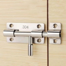 Stainless Steel Barrel Bolt Door Lock Latch Hook DD-11955 2ea