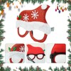 6 Pcs Christmas Glasses Novelty, Xmas Glassesc Adults, Christmas Novelty