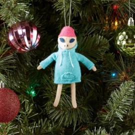 Wondershop New Fabric Alien with Blue Hoodie Christmas Tree Ornament - Wondershop