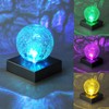 SUNNYPARK Solar Fence Post Cap Light, 4x4, Color Changing, Waterproof,
