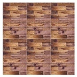 18PCS Wall Stickers Peel and Paste Wood Grain Furniture Refurbishment Sticker Waterproof for Kitchen Bathroom