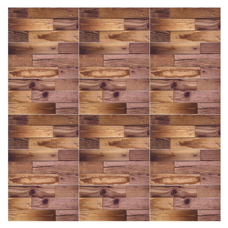 18PCS Wall Stickers Peel and Paste Wood Grain Furniture Refurbishment
