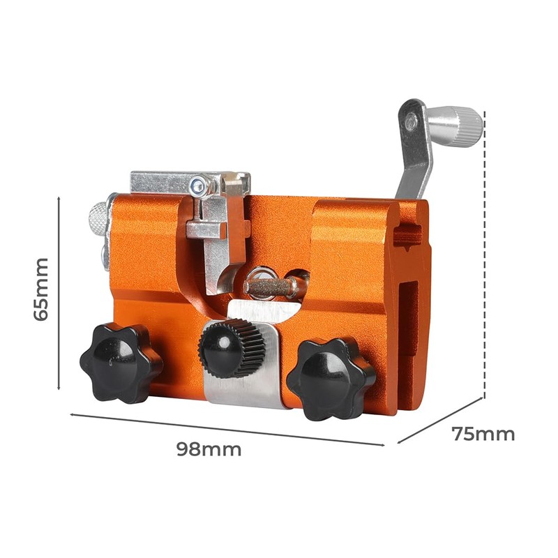 Traderight Portable Chainsaw Sharpener Jigs With 5 Grinding Head Tool