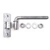 (4 Pack) 6'' J-Bolt Post Hinge, Heavy Duty Galvanized Gate