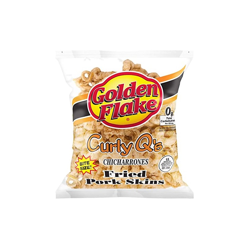 Golden Flake Curley Q's Regular, 3.00 oz Bag (Pack 4