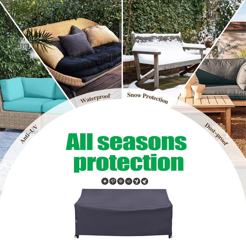 F&J Outdoors Heavy Duty Waterproof UV Resistant I Shape 3Seater
