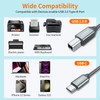 JXMOX USB B to USB C Printer Cable, (6.6ft 2-Pack)