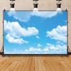 YongFoto 4.5 x 3 m Vinyl Photo Background Blue Sky