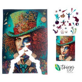 Twigg Puzzle Wooden Jigsaw Puzzle 282 Pieces - Mad Hatter