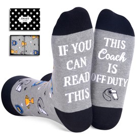Zmart Funny Coach Socks, Basketball Coach Gifts Soccer Coach Gifts Athletic Trainer Gifts Football Coach Gifts Gymnastics Coach Gifts