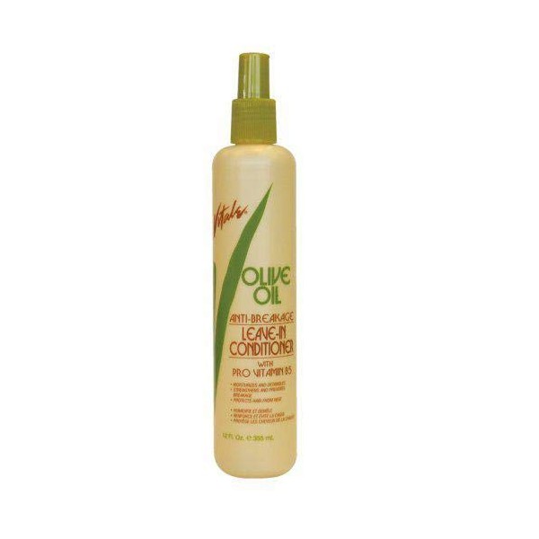 Vitale Olive Oil & Vitamin B5 Leave-In Conditioner Anti-Breakage Treatment - 100% Natural Olive Oil - Good on Color treated Hair Frizz-free Solution