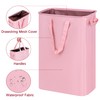 efluky Slim Laundry Basket, Narrow Laundry Hamper with Handles, Collapsible