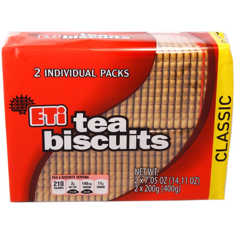 Eti Tea Biscuits 2 x 2 packs (4 Individually Wrapped