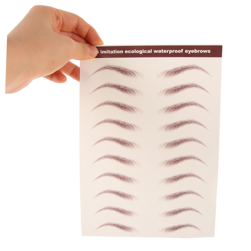 NOLITOY Eyebrow Stickers for Costumes Brown Eyebrow Tint Realistic Hair-like