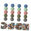 jojofuny 40pcs Volcanic Loose Beads Spacer Beads for DIY Jewelry
