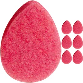 KOL Face Scrubber, Rose Infused Exfoliating Facial Cleansing Pads, Disposable Exfoliator Face Sponge for Daily Face Cleaning and Makeup Removal, 6 Count