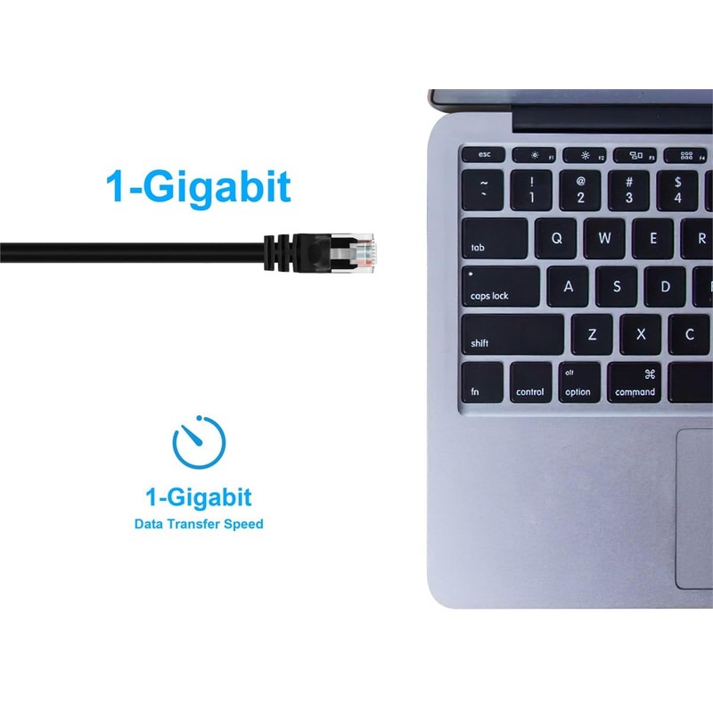 Monoprice Cat6 Ethernet Patch Cable - Snagless RJ45, Fullboot, 24AWG