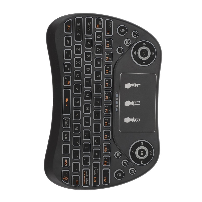 Mini Wireless Keyboard Touchpad Combo ABS Rechargeable Portable Remote Control