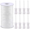 SAYAYA 109 Yards Braided Nylon Lift Shade Cord with Wood