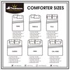 ESCA Full Comforter with Sheets Set - 7-Piece Burgundy Bed