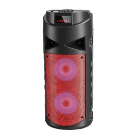 TopTech Fully Powered Portable 1500 Watts Peak Power  Speaker w/ LED Light  - red