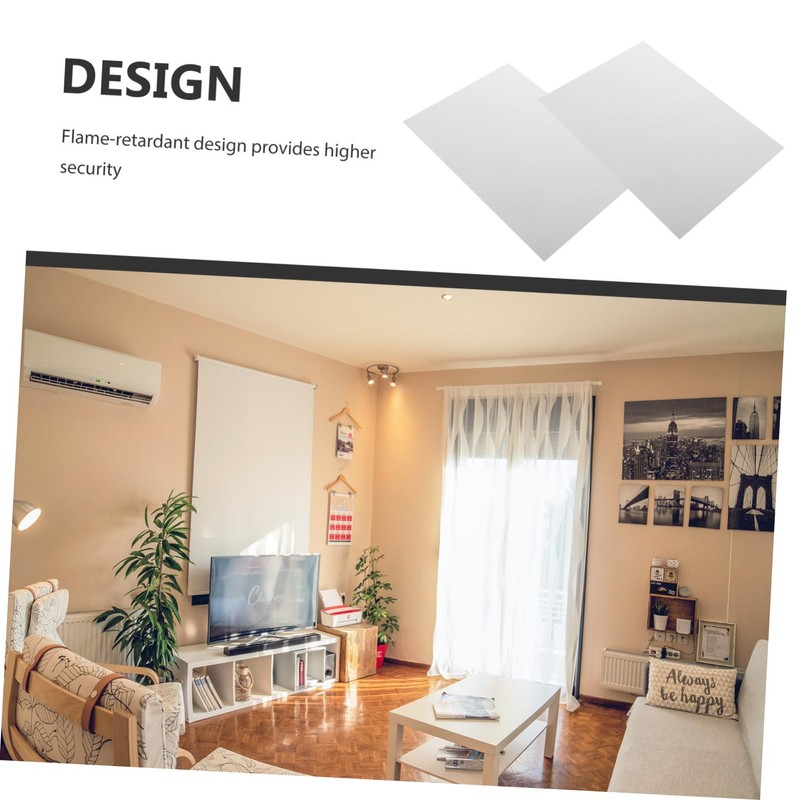 Ipetboom 10pcs PP Plastic Sheets Retardant Craft Panels for DIY