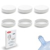 6 Pcs 53mm Threaded/Screw-On Caps for 3 and 5 Gallon