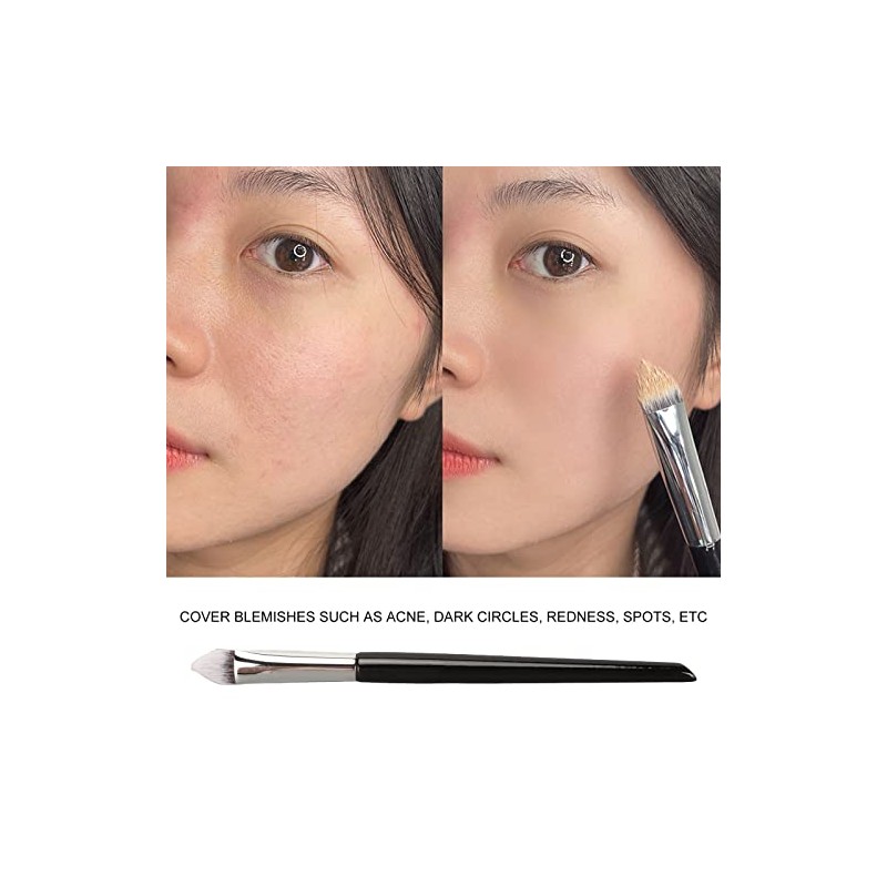 Brocha Correctora de Cabeza Triangular con Pelo Brocha Resaltadora de
