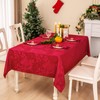 Mebakuk - Mantel de tela jacquard de Navidad, impermeable, elegante,
