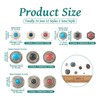 Spritewelry 24 Sets Conchos for Leather Sunflower Decorative Rivets Studs
