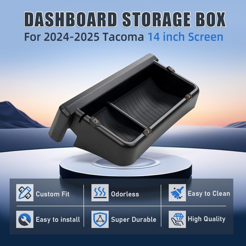 TUYICN Dashboard Storage Box Compatible with Toyota Tacoma 2024 2025