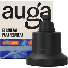 AUGA Cabezal de Ducha con Filtro Premium. Elimina Cloro y Metales Pesados. Mejora tu Piel y Cabello. Incluye Kit de Instalación. Mayor Presión de Agua