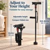 Collapsible Telescopic Folding Cane Elder Cane LED Walking Trusty Sticks