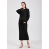 chouyatou Women Winter Casual Chunky Cable Knit Long Pencil Skirt