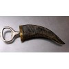 MudPie Bottle Opener Animal Horn Stainless & Brass Unique Gift