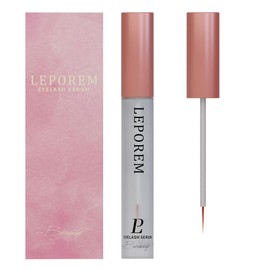 LEPOREM Eyelash Serum, Highly Concentrated Formulation, Sensitive Skin, Eyelash Serum, Leporem Eyelash Serum, 0.1 fl oz (4 ml) (Brush Type, 1 Bottle)